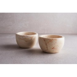 Marble Pinch Bowl (Cream)（大理石捏碗（奶油色））